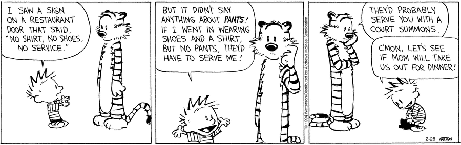 Calvin and Hobbes