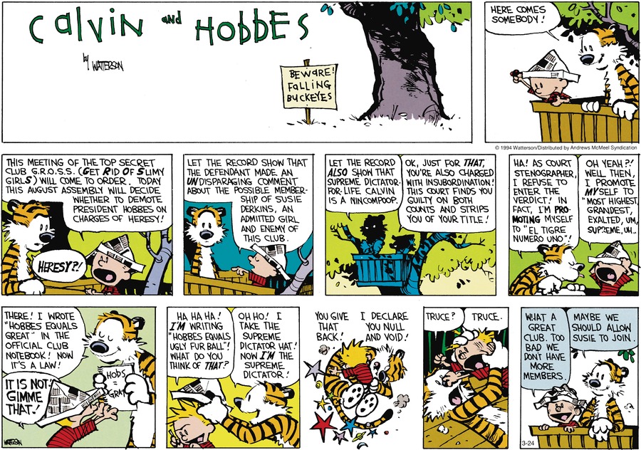 Calvin and Hobbes