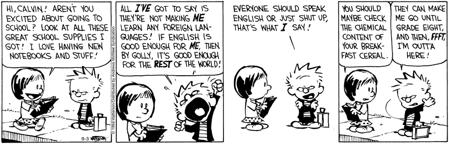 Calvin and Hobbes