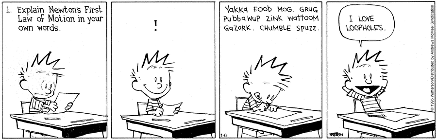 Calvin and Hobbes
