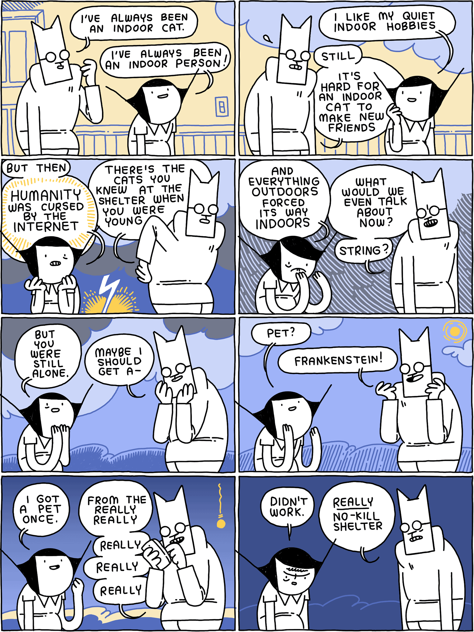 Cat and Girl