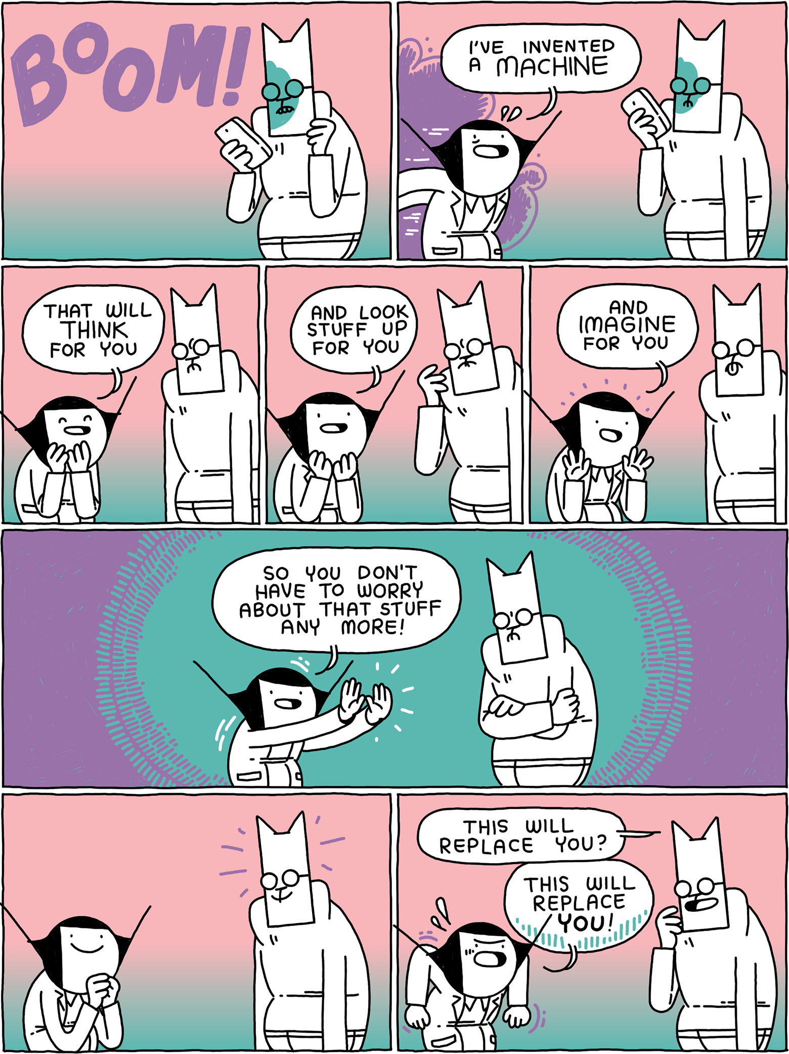 Cat and Girl